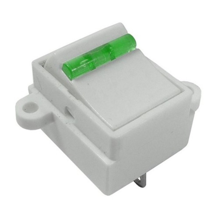 Intrerupator ON-OFF, 10A, 250V, verde, 21x26x22mm, 120293