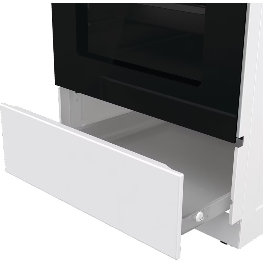 Aragaz GORENJE GK5A22WH, 4 arzatoare, Mixt, Gaz si Electric, L 50 cm, Grill, Alb