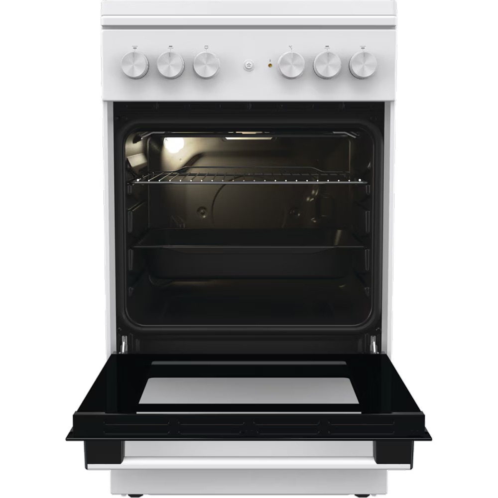 Aragaz GORENJE GK5A22WH, 4 arzatoare, Mixt, Gaz si Electric, L 50 cm, Grill, Alb