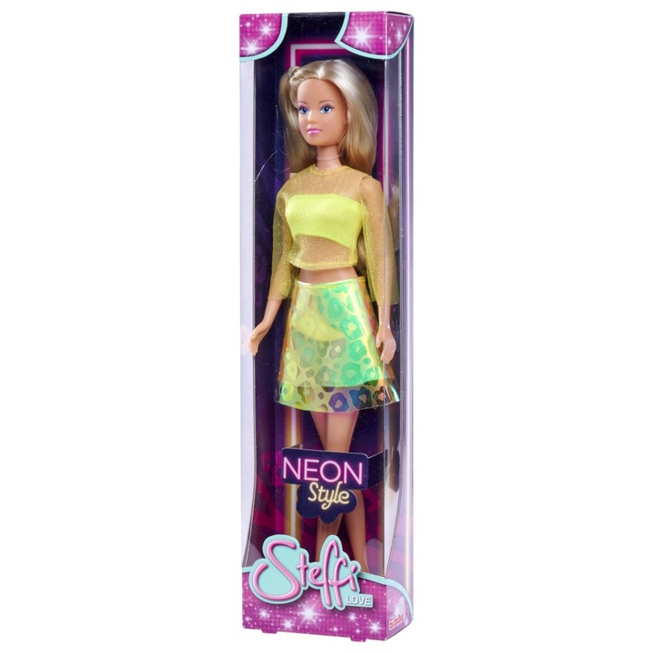 Кукла Steffi Love, неоново жълта, 29 см