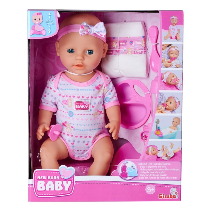 New Born Baby Set Bebelus Roz