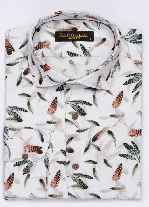 Rinnaldi Camasa barbat 2023 CR 17 Slim Fit, Alb, Alb