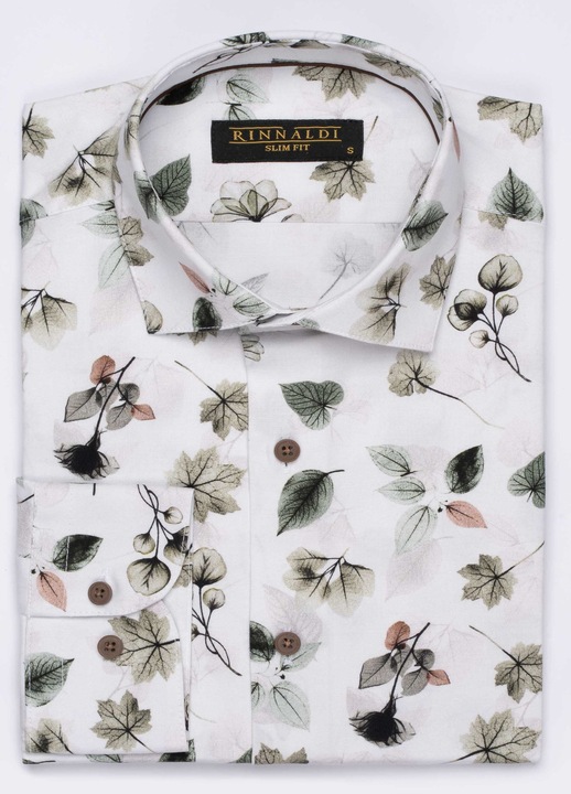 Rinnaldi Camasa barbat 2023 CR 18 Slim Fit, Alb, Alb