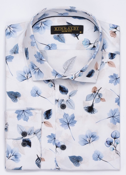 Rinnaldi Camasa barbat 2023 CR 16 Slim Fit, Alb, Alb