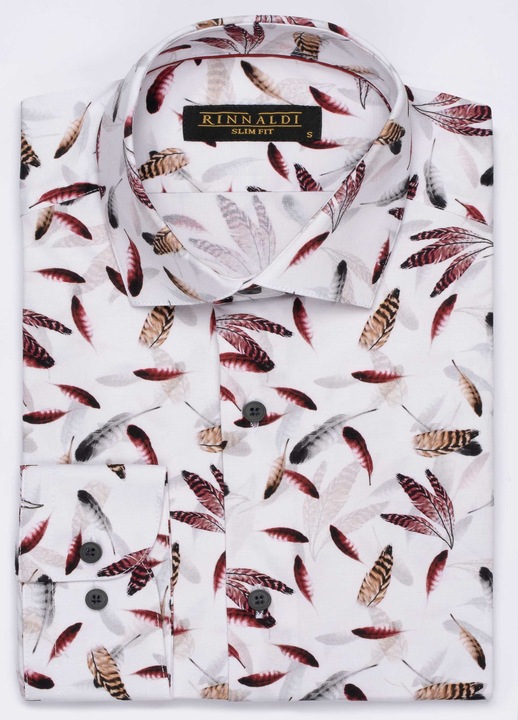 Rinnaldi Camasa barbat 2023 CR6 Slim Fit, Alb, Alb