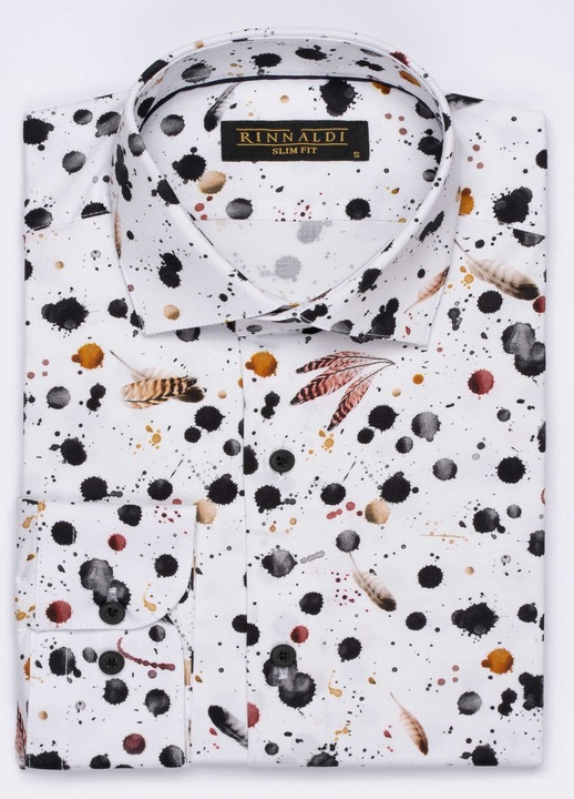 Rinnaldi Camasa barbat 2023 CR 13 SlimFit, Alb, Alb