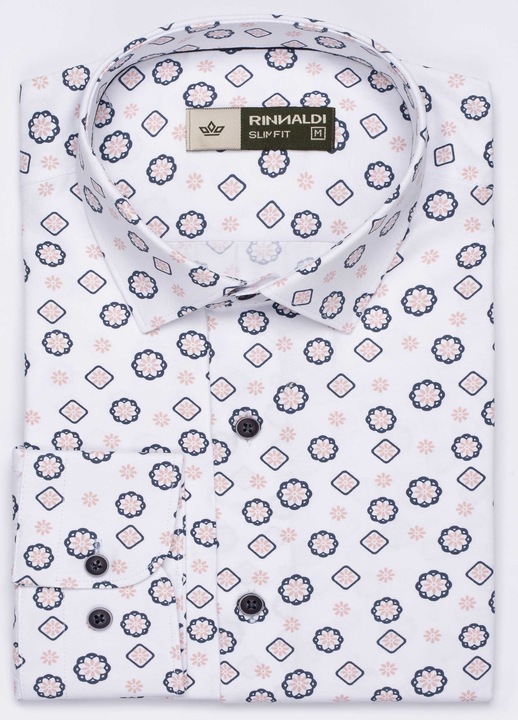 Rinnaldi Camasa barbat 2024 CR 3 Slim Fit, Alb, Alb