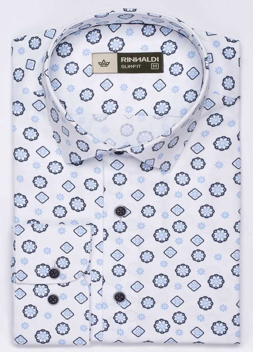 Rinnaldi Camasa barbat 2024 CR 14 SlimFit, Alb, Alb