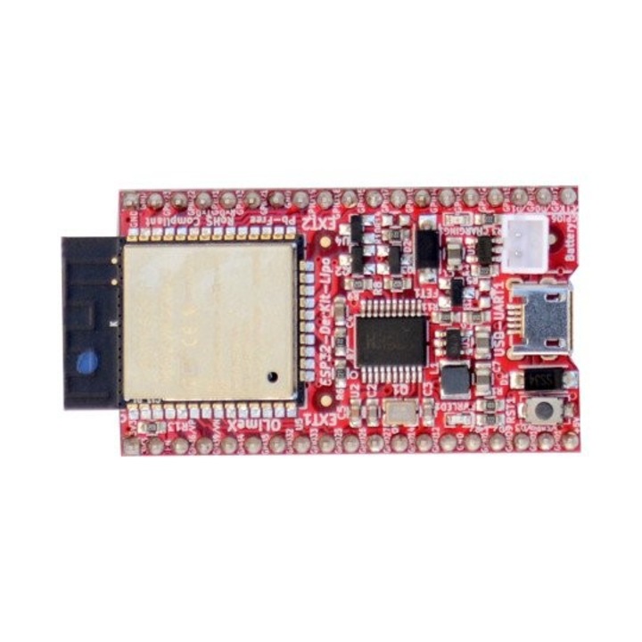 Печатна платка модул OLIMEX ESP32-DevKit-Lipo, WiFi/BLE, 4.8x2.8см