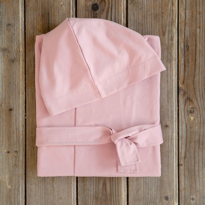 Halate baie set Nima, roz prafuit, 4 dimensiuni: S, M, L, XL