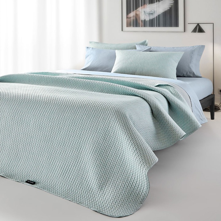 Set lenjerie de pat Idol cu fata de perna, Guy Laroche, 100% microfibra, 160x220cm si 45x45cm, mint