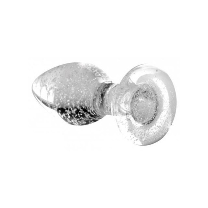 Üveg anális dugó, Booty Sparks, üveg, átlátszó, 9,60x8,30 cm