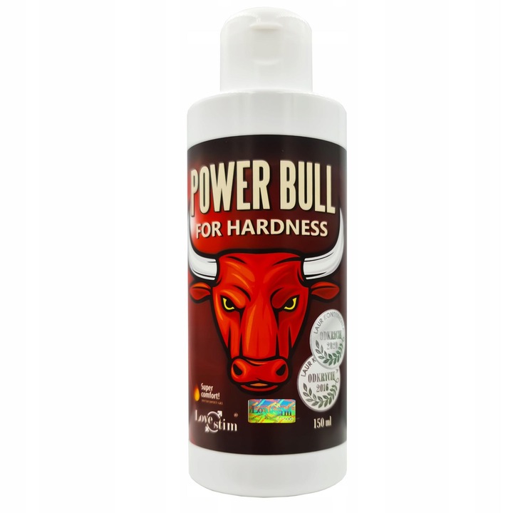 Gel pentru erectie Power Bull 150ml, LoveStim, actiune rapida, efect de marire, 150ml