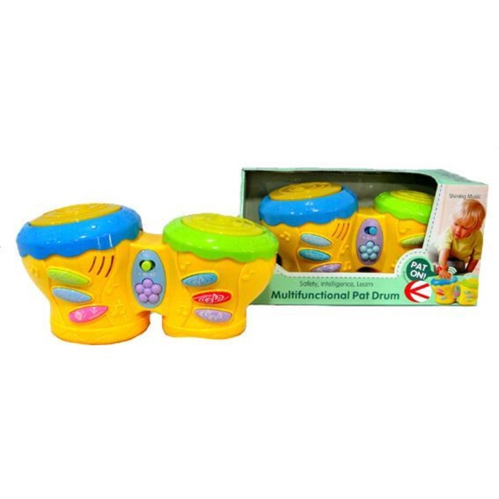 Tobe muzicale interactive pentru bebelusi Kathay-Haster, lumini si sunete, 26x14x14cm, + 18 luni