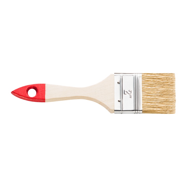 Paducel plat KAEM 50mm, lemn, perie naturala