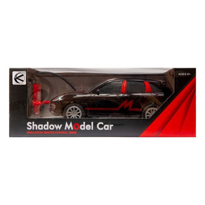 Кола на дистанционно Kathay-Haster, 23см, черна, с дистанционно, +6г