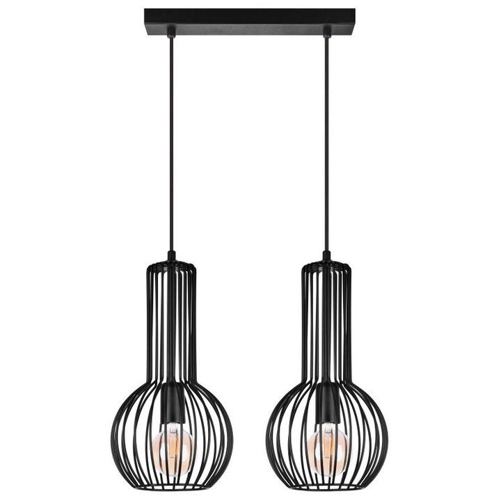 Лампа Bongo 2, модерен дизайн, 2xe27, регулируема височина 45-85см, ширина 47см, метал, многоцветен