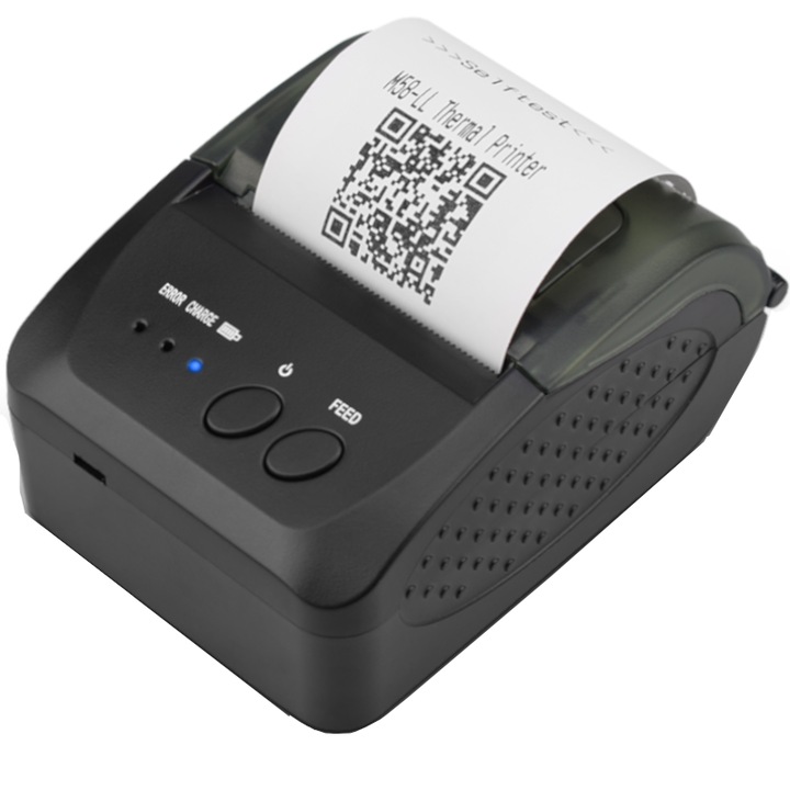Imprimanta termica portabila Bluetooth, 203 DPI, 70 mm/s