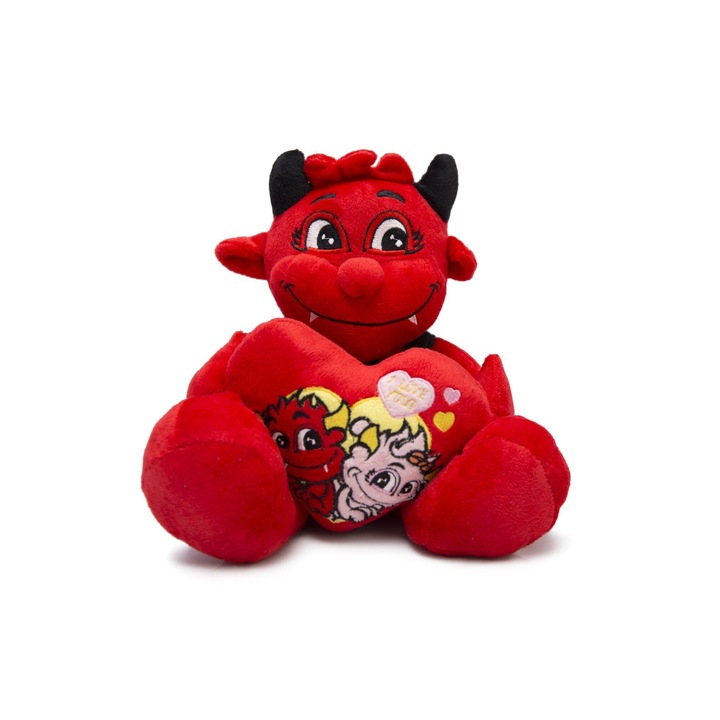 Dracusor cu inima, 20 cm, Rosu