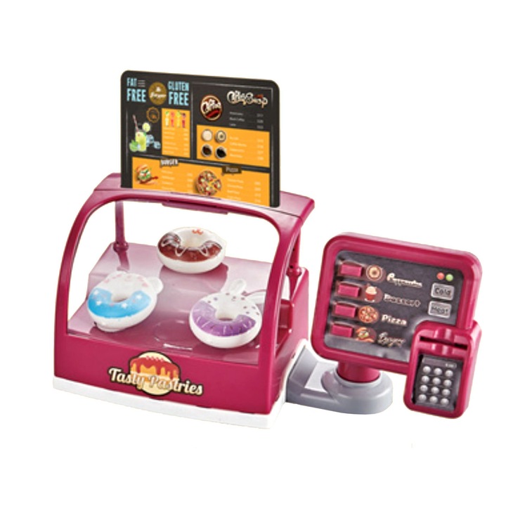 Магазин за игра, Kathay-Haster, розов, 30x23x12 см, включва аксесоари