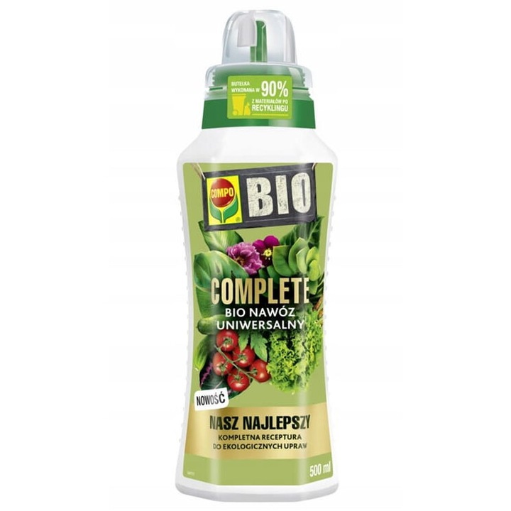 Ökológiai műtrágya növényeknek, 500ml, COMPLETE BIO, szerves-ásványi, folyékony, minősített, kertbe és erkélyre