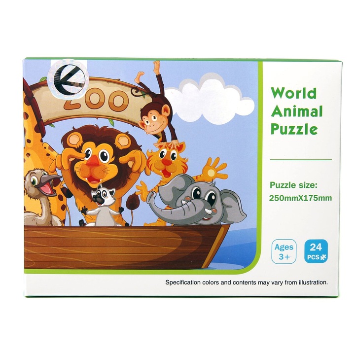 Пъзел ZOO, Kathay-Haster, 24 части, 250x175mm, +3 години