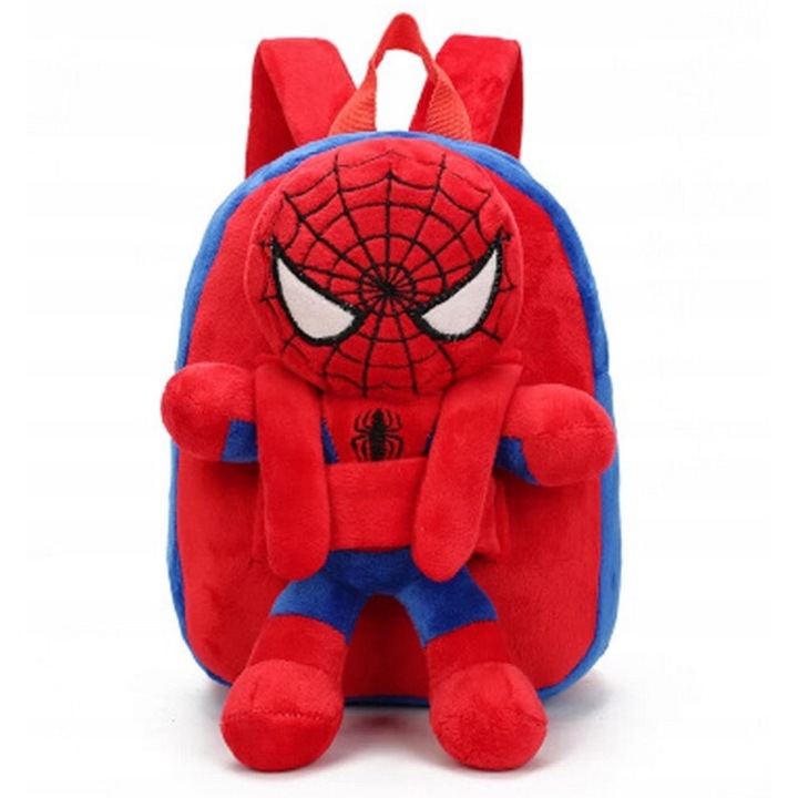 Ghiozdan, DragonFly, plus, 2in1, albastru/rosu, 26x23x7 cm