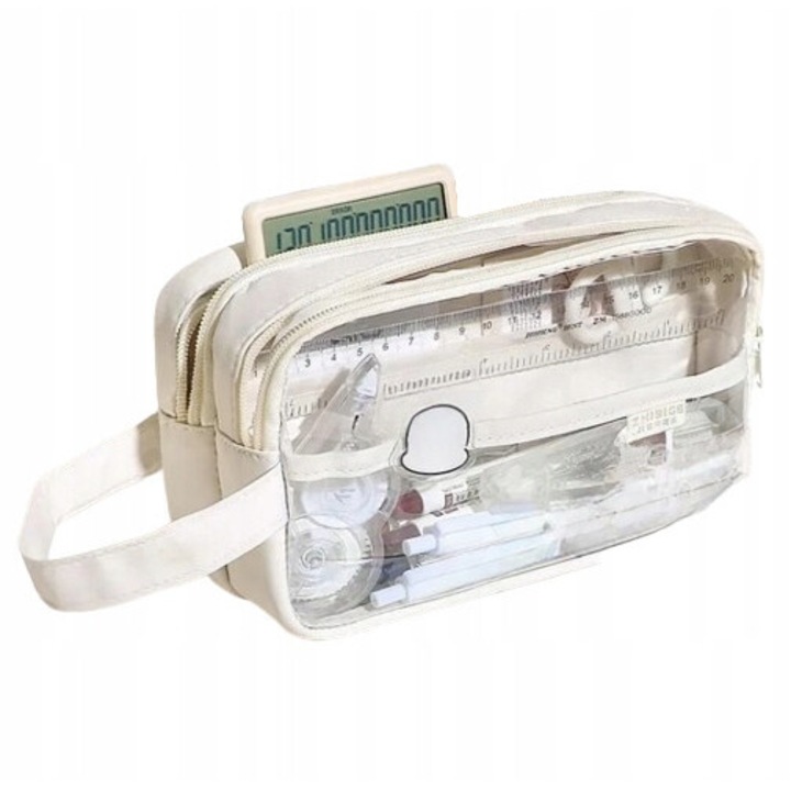 Ученическа възглавница DragonFly голяма вместимост екрю 20х13х7см