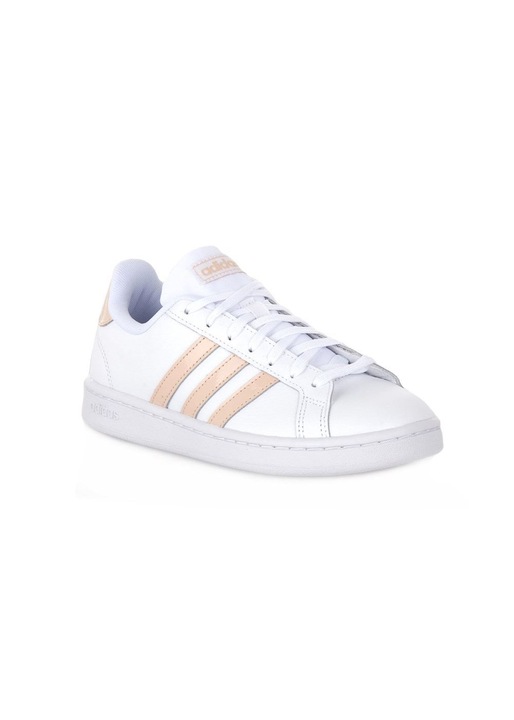Pantofi dama Adidas, Piele lacuita, Alb, Alb