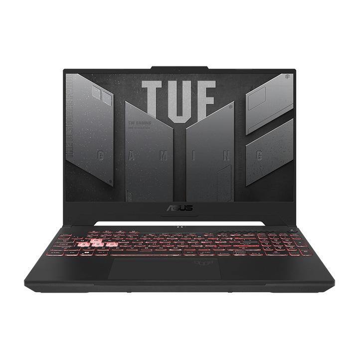 Лаптоп Asus TUF Gaming A15 FA507NUR-LP080, FA507NUR-LP080.64GB.3TBSSD, Windows 11 Pro, 15.6", AMD Ryzen 7 7435HS (8-ядрен), NVIDIA GeForce RTX 4050 (6GB GDDR6), 64 GB 5600 MHz DDR5, Сив