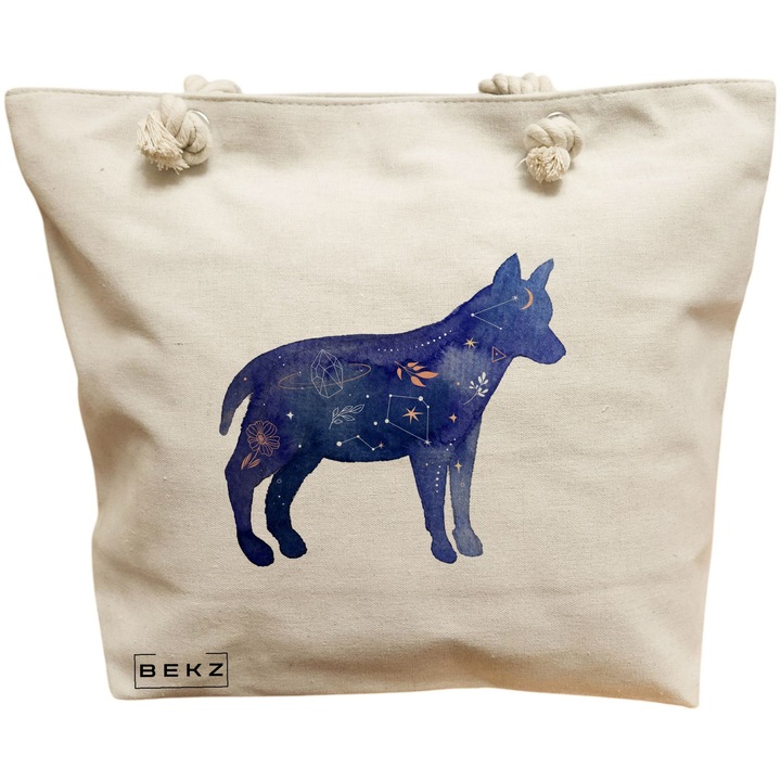 Vászon táska, női, Caine Astral modell, 40x51 cm, bézs, BEKZ