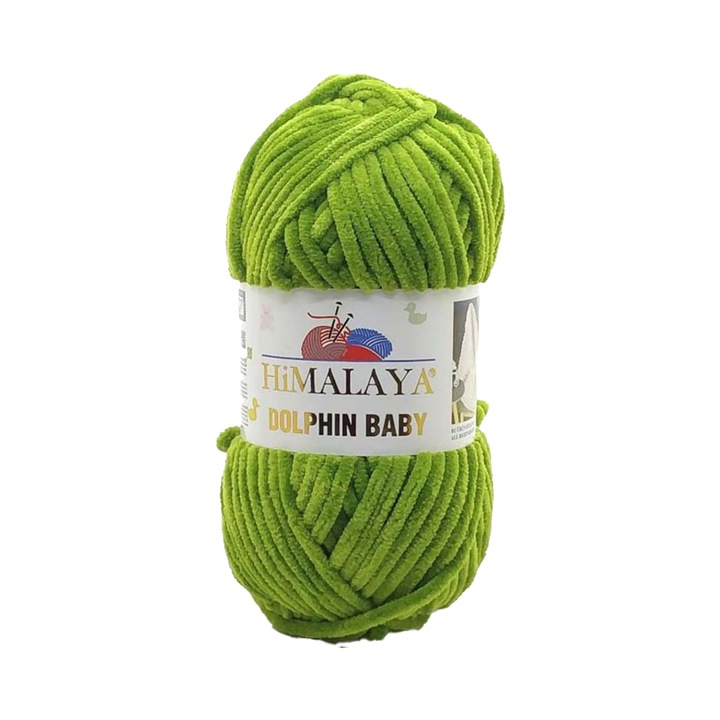 Fir Textil, Himalaya, Dolphin Baby 80371, pentru crosetat si tricotat, acril, verde, 120 m