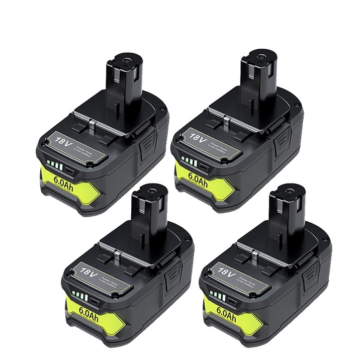 Li-ion akkumulátor készlet, Ryobi, 18V 6.0Ah, 4 db