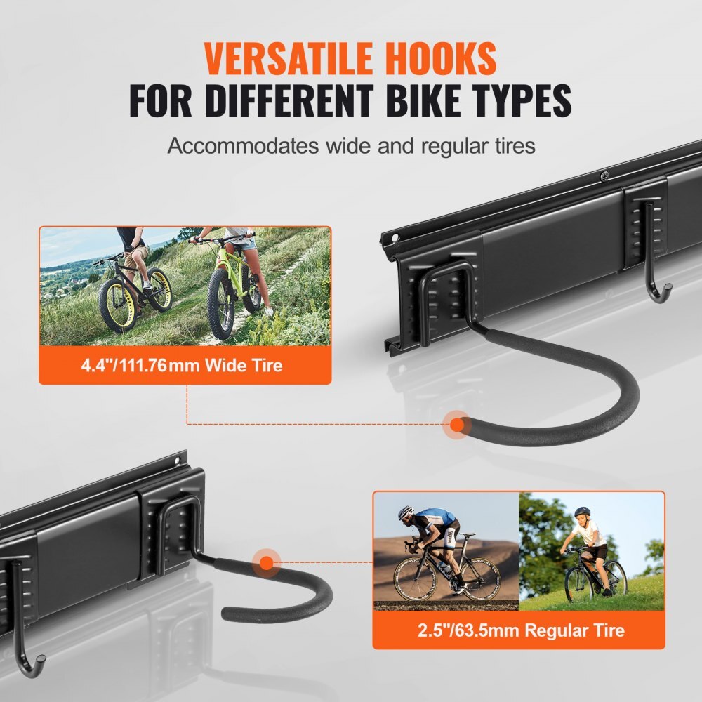 Suport Depozitare Biciclete, Model Perete, Pentru Garaj, Capacitate 8 ...
