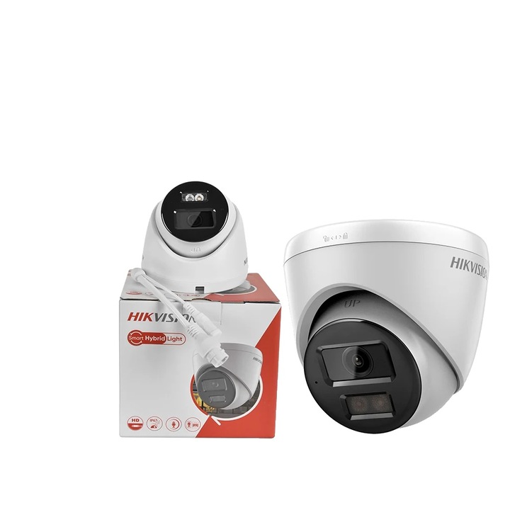 Камера за наблюдение Hikvision, 8MP, стенен монтаж, 150x150x140mm
