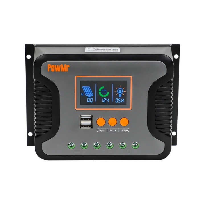 Controller solar PWM 60A, compatibilitate tensiune flexibila, management eficient al energiei