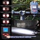 Ciclocomputer Wireless pentru bicicleta，5 moduri comutabile, 2000 mAh, rezistenta la apa IP6, incarcare USB, lumina puternica, afisaj inteligent al sursei de alimentare, far frontal, potrivita pentru toate bicicletele montane si de sosea