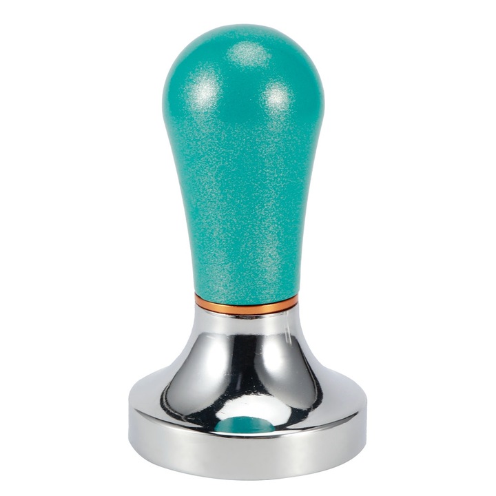 Stampila profesional espresso, AMRINUGL, 51mm, design ergonomic, baza plata, aliaj de aluminiu