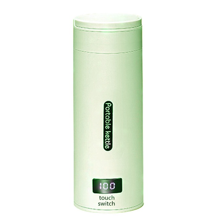 Fierbator portabil mini Enforose, control temperatura, display temperatura in timp real, inox, izolatie termica, 0l