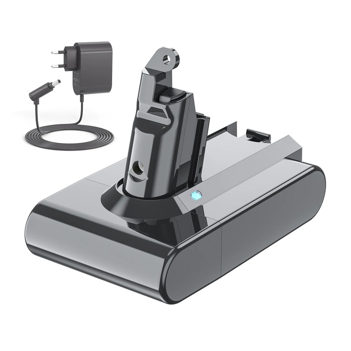 Baterie de inlocuire pentru aspirator Dyson, model V6, 21.6V, 6000mAh, Li-ion 18650, SET1, Reincarcabila