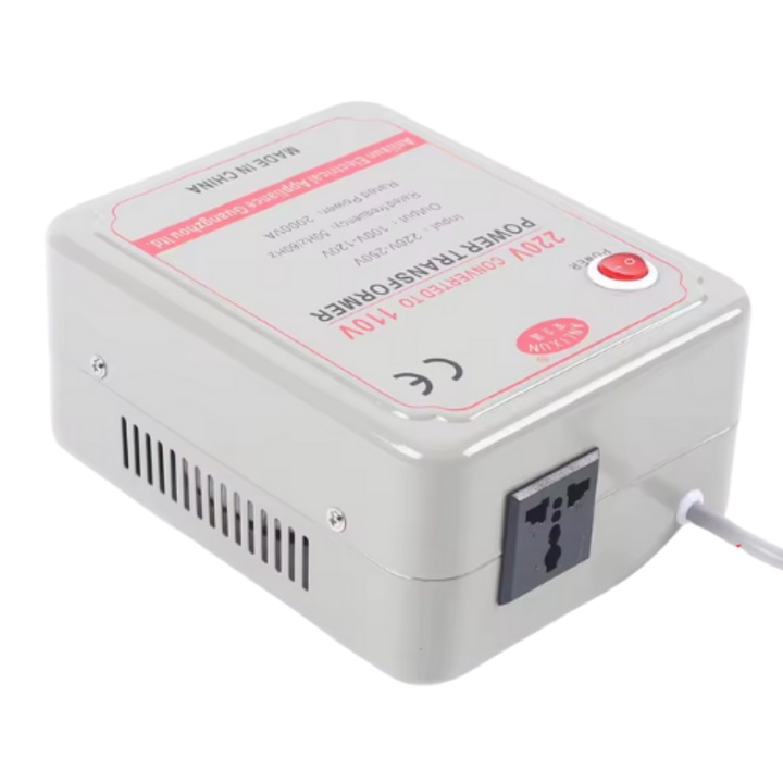 Transformator de putere, converteste 220V-250V la 110V-120V, disponibil in mai multe puteri nominale, 2000w
