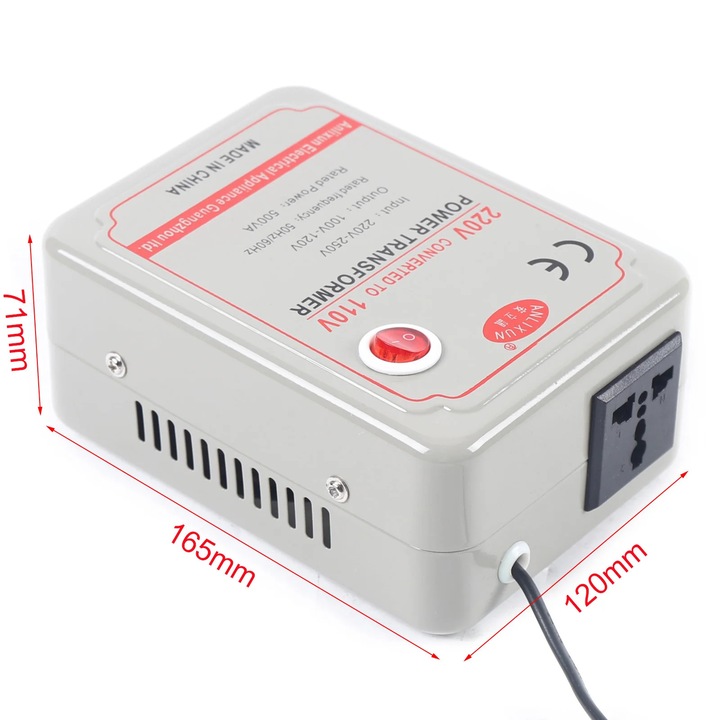 Convertitore Di Tensione 500W Cantonape - Trasformatore 110V/220V Per Apparecchi USA In Europa