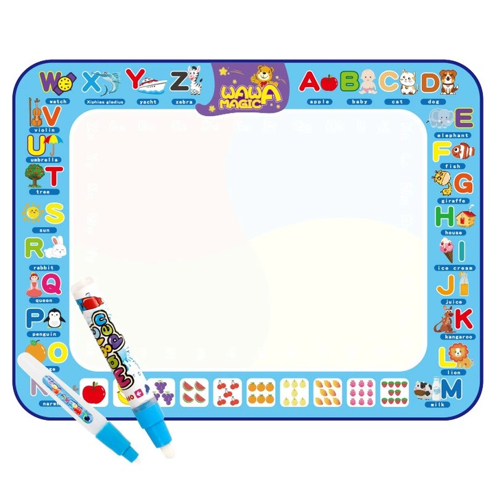 Seturi pictura si desen, tabla de desen cu apa, pad de desen supradimensionat, multicolor