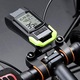 Ciclocomputer bicicleta multifunctional, Simply Joy, Wireless, Kilometraj, Vitezometru, Distanta parcursa, Far LED bicicleta, 4 moduri de iluminare, lumina frontala, lanterna LED, claxon 120 dB, Ecran LCD, Acumulator 4000mAh, USB, Rezistent la apa