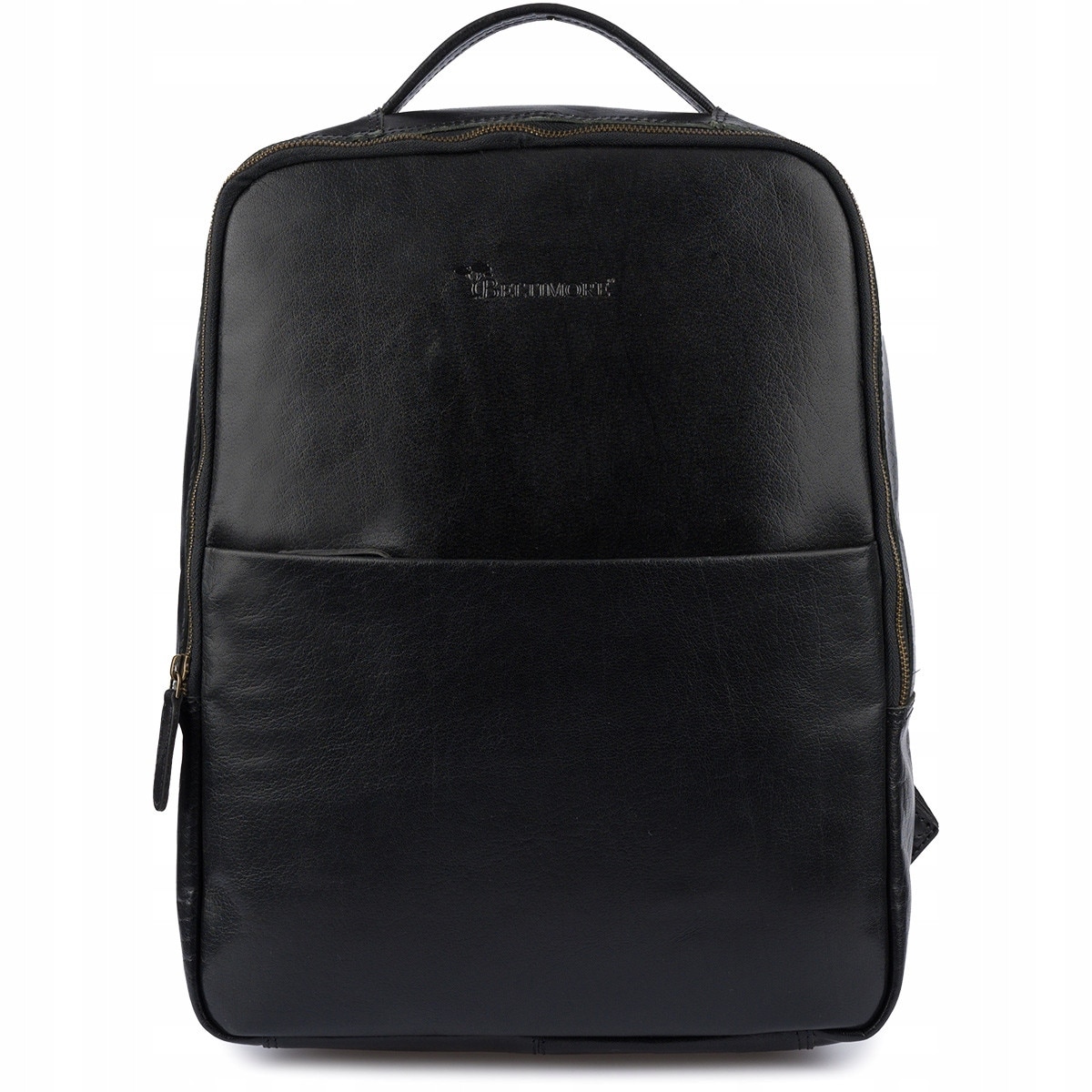 Rucsac din piele pentru laptop 15,6", Beltimore, negru, 41x34x13cm, unisex