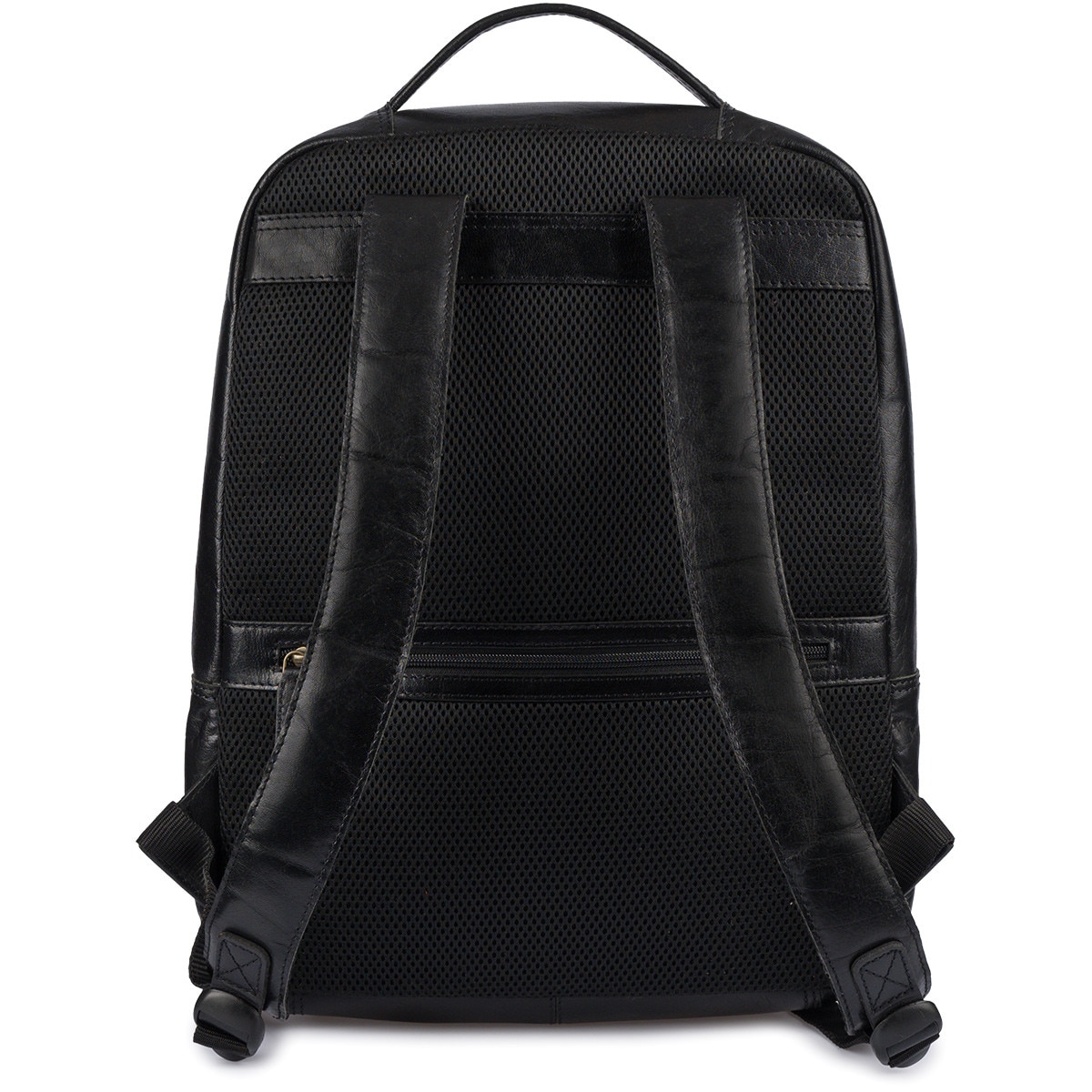 Rucsac din piele pentru laptop 15,6", Beltimore, negru, 41x34x13cm, unisex
