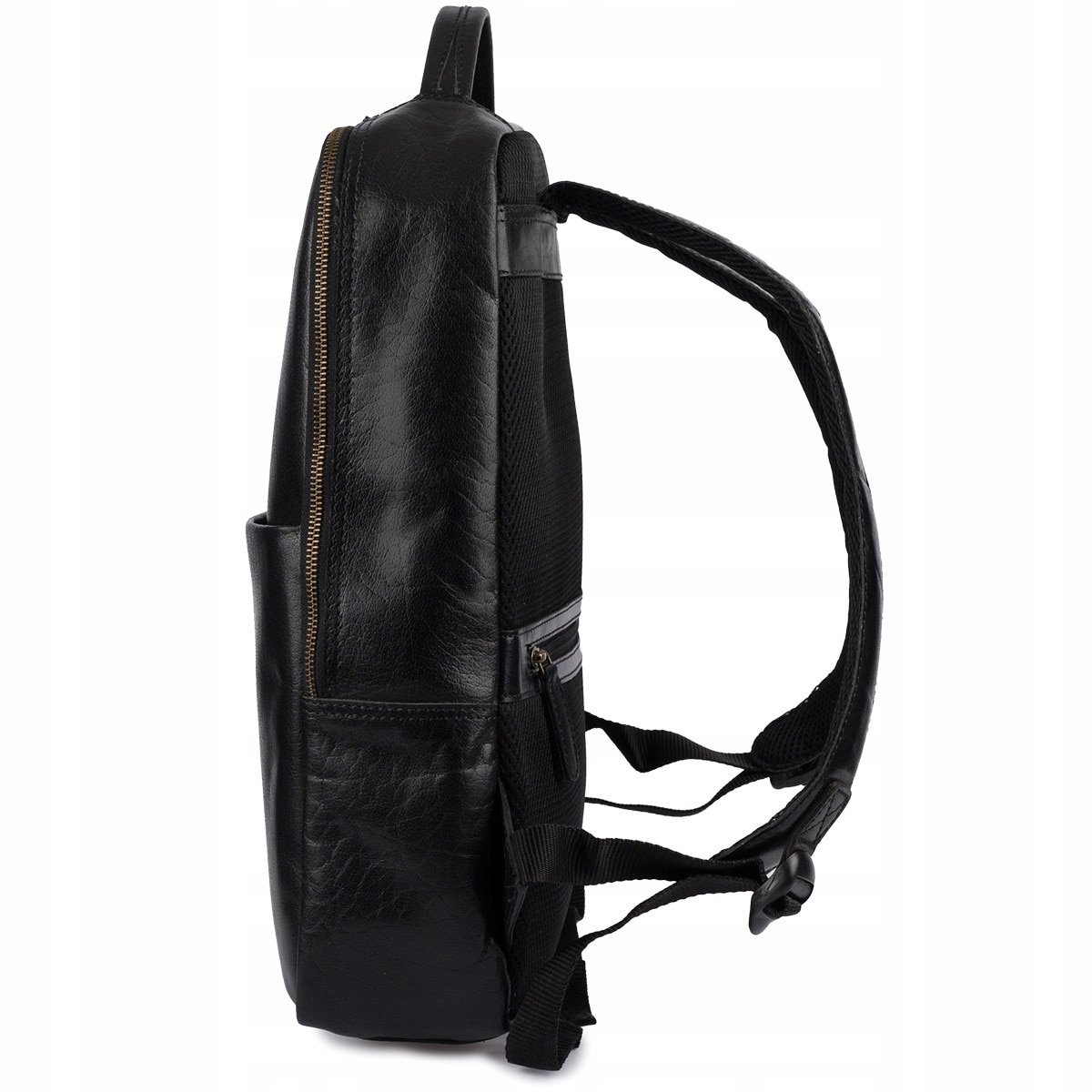 Rucsac din piele pentru laptop 15,6", Beltimore, negru, 41x34x13cm, unisex
