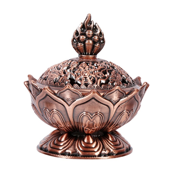 Suport pentru tamaie lotus aliaj anticoroziune decorativ 15x10cm