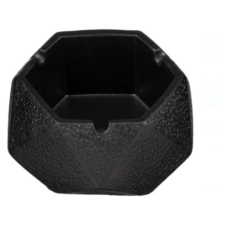 Scrumiera Ceramica Neagra 10.5x10.5x5cm