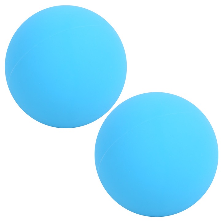 Mélyszöveti masszázslabda, Enforose, tartós anyag, csúszásgátló textúra, kék, 2 darab